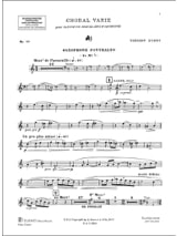 Choral Varié Opus 55 - Vincent D' Indy - Partition - Saxophone